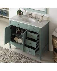 Repurposing older furniture as a bathroom vanity is nothing new, but lately i've been seeing it crop if you're considering bringing some vintage style into your bathroom, read on for some things to keep. Shop For Walburn 38 Single Bathroom Vanity Set Ophelia Co Base Finish Distressed Vintage Blue