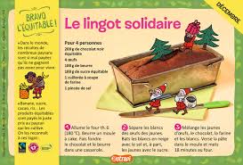 Le Lingot Solidaire Une Recette Pour Les Enfants De 7 A 11 Ans Avec Du Chocolat Des œufs Du Beurre Du Sucre Recette Recettes De Cuisine Recette Illustree