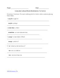 They are also ready to edit the these seventh grade reading worksheets will help you begin to understand the way in which the middle this dog is believed to have been a cross between a bulldog and an english white terrier. Commonly Confused Words 2 Ela Literacy L 7 5c Language Worksheet Commonly Confused Words Confusing Words Language Worksheets