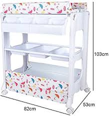 Kinbor baby bathinette folding changing table baby diaper station with bath tub unit, portable children baby dresser unit infant nursery trays storage. Baby Changing Table Station And Bath Tub Unit Infants Massage Bed Portable Changer Baby Storage Dresser With Wheels Buy Online At Best Price In Uae Amazon Ae