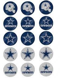 Dallas Cowboys Digital Collage Toppers 2 Inches Round 8 5x11 1054 Dallas Cowboys Dallas Cowboys Crafts Dallas Cowboys Birthday