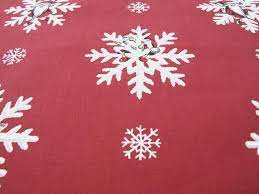 Christmas Tablecloth Tomte Elf Burgundy Red White Snow Flakes Etsy Christmas Table Cloth Burgundy Red Table Cloth