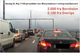Foreløbig er 25 personer i bil og 33 passagerer i tog, der er rejst fra sverige til danmark, blevet nægtet indrejse. 5 100 Biler Kom Fra Besog I Sverige Og 2 000 Fra Bornholm I Den Danske Ko Pa Oresundsbroen Sondag News Oresund Danmark