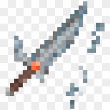 Attacking a boat or a minecartwith a sword instantly destroys it, without decreasing the sword's durability. Free Minecraft Sword Png Images Hd Minecraft Sword Png Download Vhv