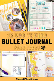 12 Dog Themed Bullet Journal Page Ideas Sweet Planit Bullet Journal Dog Themed Bullet Journal Cover Page