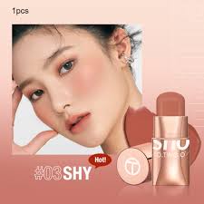 O.TWO. O Vigorous and smooth powder blusher cream/beautify and  brighten/show color/natural nude makeup powder blusher stick