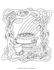 Shamrocks to print and color. St Patrick S Day Coloring Pages Free Printable Pdf From Primarygames