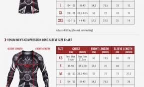 76 High Quality Venum Rashguard Size Chart