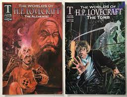 The Worlds of H.P. Lovecraft: the Alchemist and the Tomb Caliber Comics   Tome Press 1997 - Etsy