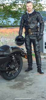 Black Leather Biker Jacket Mens Leather Clothing Biker Outfit Black Leather Biker Jacket