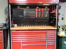 Buy tool boxes tool boxes and get the best deals at the lowest prices on ebay! Custom Workbench And Hutch With Metal Slatwall Youtube