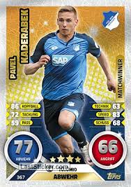 25 955 tykkäystä · 5 puhuu tästä. Card 367 Pavel Kaderabek Topps German Fussball Bundesliga 2016 2017 Match Attax Laststicker Com