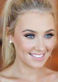 A dab of peach helps to warm the skin tone. 15 Best Blonde Hair Blue Eyes Makeup Ideas Natural Wedding Makeup Bridal Makeup Wedding Makeup