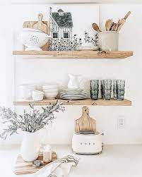 Shelving via plank boards is also a simple improvement that will set nicely in any kitchen. 40 The Advantages Of Kitchen Countertops Ideas Pecansthomedecor Com Kitchen Decor Inspiration Home Decor Kitchen Kitchen Shelves Styling