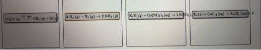 Decomposition reactions a single reactant is decomposed or broken down into two or more metathesis or double displacement reactions this reaction type. Solved Part A Classify Each Of The Following Chemical Rea Chegg Com