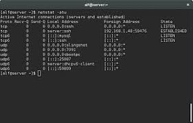 View this demo to see how to use windows netstat command to discover open and connected network ports. Netstat Wikipedia