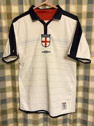 England vintage football shirt umbro football soccer jersey retro camiseta xl. England Home Football Shirt 2003 2005