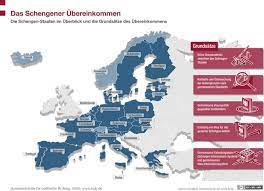 The schengen area covers 26 countries (schengen states) without border controls between them. Das Schengener Ubereinkommen Bpb