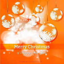 Merry Christmas And Happy New Year Orange Background Merry Christmas And Happy New Year Orange Background Free Christmas Backgrounds