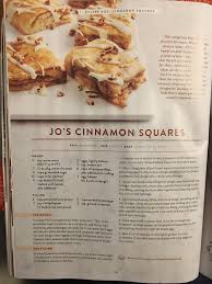 Jo S Cinnamon Squares Recipe Joanna Gaines Magnolia Journal Winter 2018 Square Recipes Recipes Delicious Desserts