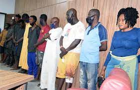But they can't arrest terrorists who kill people weekly and even shoot down our fighter jets. Court Moves Igboho Aides Suit From Sallah Day Punch Newspapers