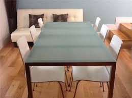 Such A Great Table To Keep The Room Crisp And Simple Or Dress Up With Placemats And A Centerpiece Frosted Glass Di Dining Table Glass Dining Table Home Decor