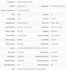 This allows you to configure multiple monitors in order to create a more immersive gaming experience, such as having a wider field of view. Nvidia Geforce Rtx 3060 Ti Full Specs Leak Out 4864 Cores 8 Gb Memory Also Listed For Pre Orders For Around 399 Us