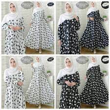 Kata siapa pakai baju motif polkadot norak belum lihat ini sih. Jual Gamis Syari Gamis Hitam Putih Gamis Motif Daun Pxxda Gamis Polkadot Di Lapak Pelangi Olshop Bukalapak