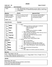 I can tell if music is high or low, loud or quiet, fast or slow. Doc Th Timbre Lesson Plan Kaye Moreno Academia Edu