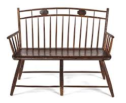 Unusual Pennsylvania Birdcage Windsor Settee 19t Lot 364 Pook Pook 12 10 13 500 Antique Chairs Furniture Accessories Furniture