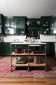 9 Diy Ideas To Spruce Up Your Kitchen Cabinets Green Kitchen Cabinets Home Kitchens Kitchen Interior
