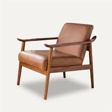 The curve of an arm, the kind of leg on a couch, the depth of a cushion — all of these factors weigh in to the way a mid century dining chair feels. Mid Century Modern Harmony Leather Arm Chair Walmart Com Walmart Com