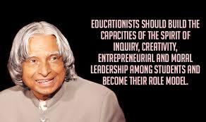 Apj Abdul Kalam Quotes Top 15 Motivational Inspirational Sayings By The Former President India Com It is education that carves out a sculpture out of a stone.