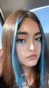 Light Blue Front Strands In 2020 Dyed Hair Dream Hair Hair