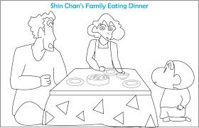 Coloring pages coloring pages i abcteach provides over 49,000 worksheets page 1. Shin Chan S Family Coloring Page For Kids