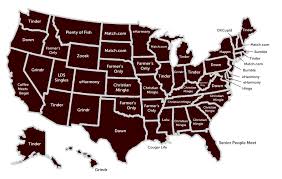 Eharmony is not a dating site. Most Popular Dating Site By State Map Highspeedinternet Com
