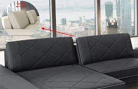 Sofa verstellbare rückenlehne sofas mit rückenverstellung online bestellen cnouch de durch eine verstellbare rückenlehne bei einem sofa können sie diese optimal an ihren rücken anpassen die. Leder Ecksofa Bari Modern In Der L Form Mit Beleuchtung