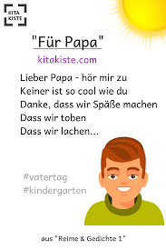 Warum sollte dann nicht auch der papa in den genuss eines gedichts kommen, das nur für ihn gelernt wurde? Fur Papa Vatertag Spruch Kindergarten Vatertag Spruche Vatertag Vatertag Geschenke Basteln
