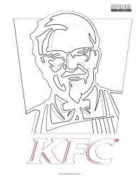 1968 kfc kentucky fried chicken ad ~ jerry lewis buckets for hope, vintage food ads (other). Kfc Logo Coloring Page Super Fun Coloring
