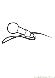 Please, feel free to share these 236x326 colorable microphone. Microphone Coloring Page For Kids Free Music Printable Coloring Pages Online For Kids Coloringpages101 Com Coloring Pages For Kids