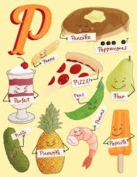 Food Alphabet Illustration Food Illustration Jennifer Hines Food Illustrator Lettering Artist Alphabet Illustration Food Alphabet Food Illustrations