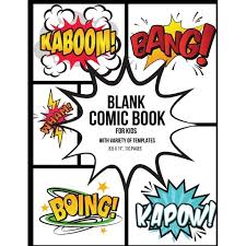 You can also see novel outline templates. Blank Comic Book For Kids With Variety Of Templates Create Your Own Comics Graphic Novels Creativity Gift Or Present For Children Boys And Girls Walmart Com Walmart Com