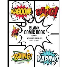Discover new authors and their books in our ebook community. Blank Comic Book For Kids With Variety Of Templates Create Your Own Comics Graphic Novels Creativity Gift Or Present For Children Boys And Girls Walmart Com Walmart Com