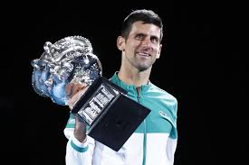 Novak djokovic of serbia after his victory in the australian open men's singles final against daniil medvedev of russia.credit.alana holmberg for the new york times. Djokovic Clinches Ninth Australian Open Crown With Win Over Medvedev