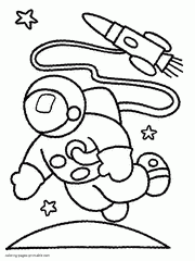 Outer space coloring pages free to print. Space Coloring Pages Solar System Planet Rocket Pictures