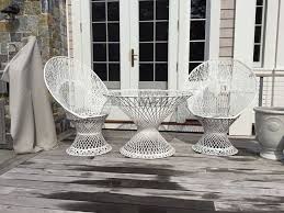 Russell Woodard Furniture Outdoor Dining Set Fiberglass White Outdoor Dining Set Outdoor Furniture Sale Patio Decor