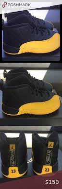 Air Jordans 12 Black And Yellow Pin On My Posh Picks