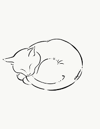 Black And White Cat Drawing Png Commission Personalized Black And White Simple Sleeping Cat Tattoo Design Cat Tattoo Designs Cat Tattoo Simple Kitten Tattoo