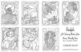 You could also print the image using the print button above the image. Sinful A Coloring Book Of The Seven Deadly Sins By Lindsey Kahn Kickstarter