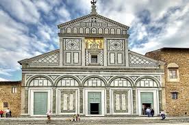 San Miniato Al Monte With Adjoining Monastery Florence Italy San Miniato Facade Florence